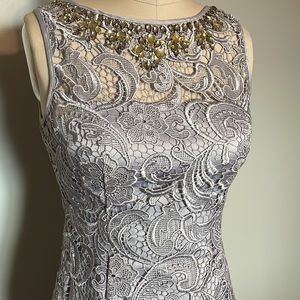 Adrianna Papell lavender Fashions Silver Lavender
Crochet Lace Midi